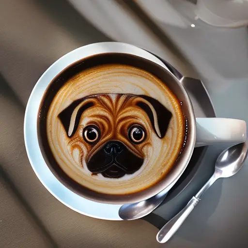 Can Pugs Eat Human Food - pug face in a cup