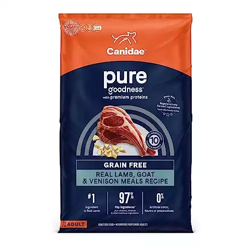 Canidae Pure Limited Ingredient Premium Adult Dry Dog Food, Real Salmon & Sweet Potato Recipe, 22 lbs, Grain Free