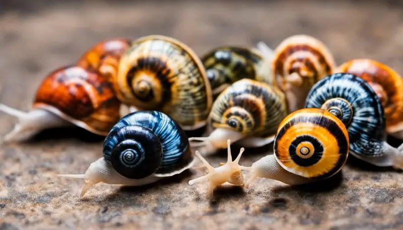 Different Species of Nerite Snails